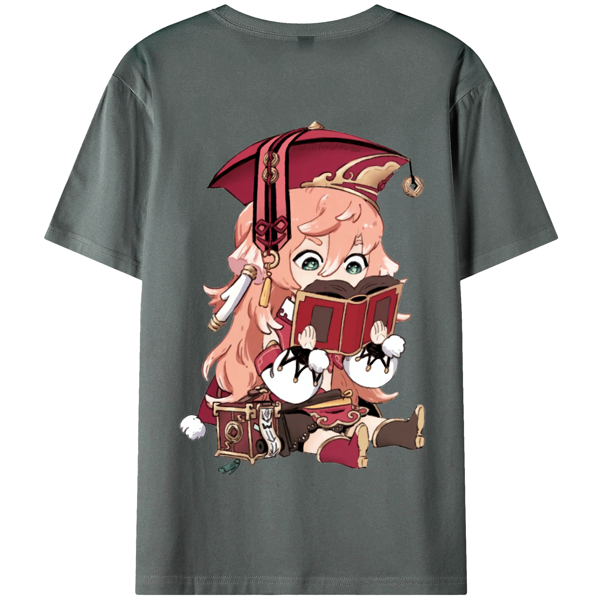 げんし神 ヤンフェイ genshin Yanfei 綿100％半袖Tシャツ（背面プリント）